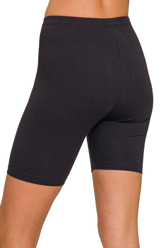 Zenana Premium Cotton Biker Shorts