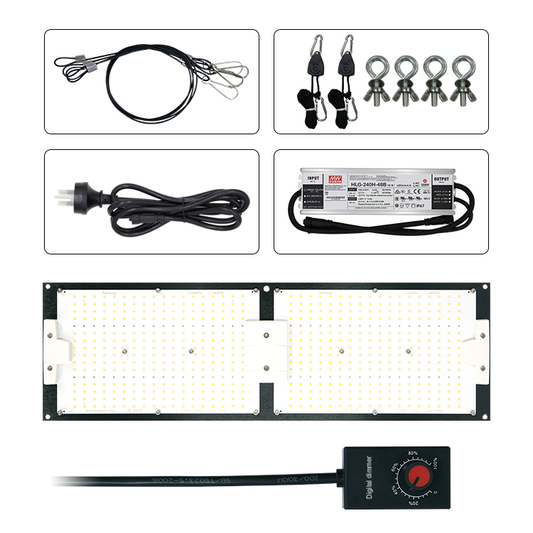 MasonBrite StealthGrow 240W Full Spectrum IP65 Waterproof 4X2 Samsung