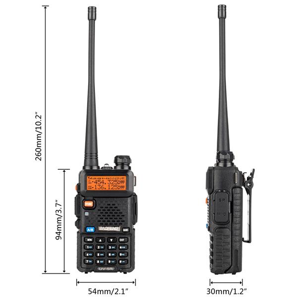 BAOFENG 1.5" LCD 136~174MHz / 400~520MHz Dual Band Walkie Talkie