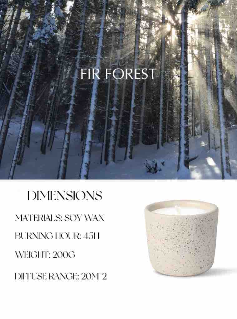 Wood Wick Soy Wax Scented Candle - Breath Of Nature Scented - Fir