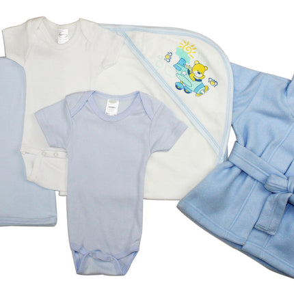 Essential Newborn Baby Boy 7 Piece Layette Set