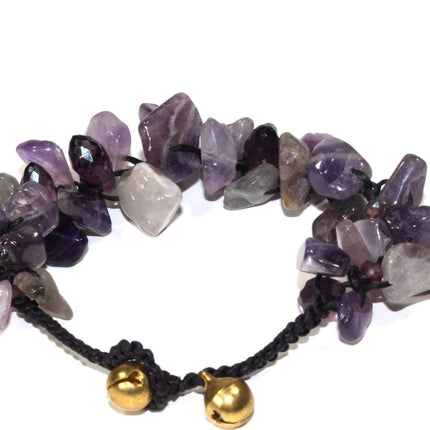 Raw Amethyst Stone Bracelet