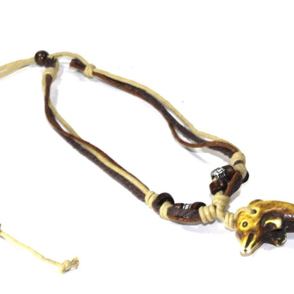 Tribal Dolphin Boho Style Necklace