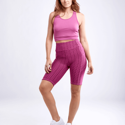 JupiterGear High-Waisted Scrunch Yoga Shorts with Hip Pockets