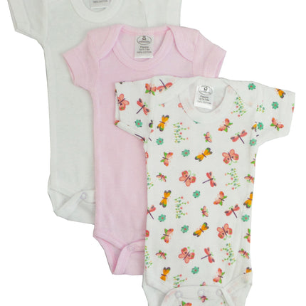 Preemie Girls Printed Short Sleeve Variety Pack