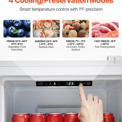 Convertible Freezer/Refrigerator 11 Cu.Ft Frost Free Upright Freezer