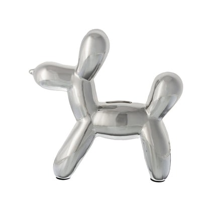 Balloon Dog Bank Silver