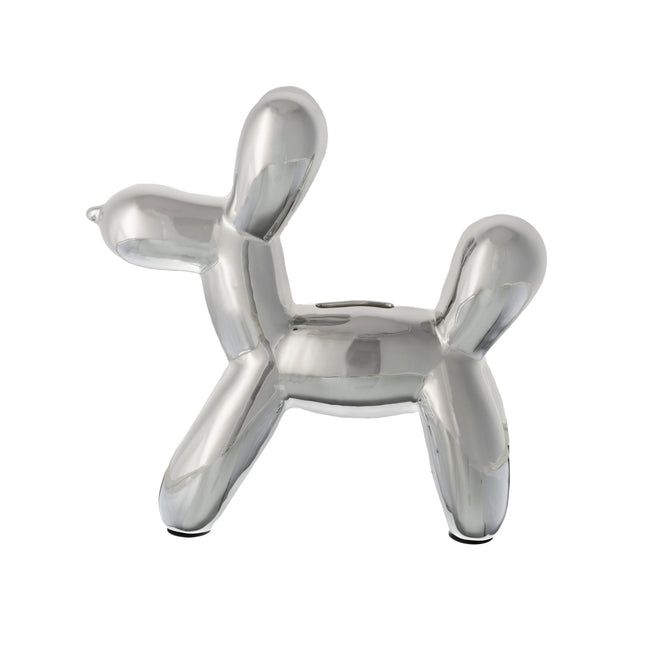 Balloon Dog Bank Silver
