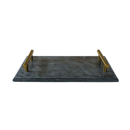 Black Marble Board with Gold Handles