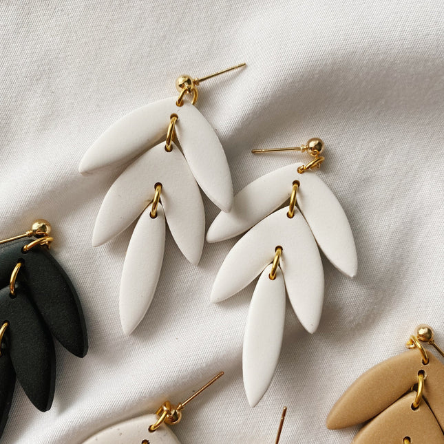 Dahlia | The Timeless Collection | Handmade Polymer Clay Earrings