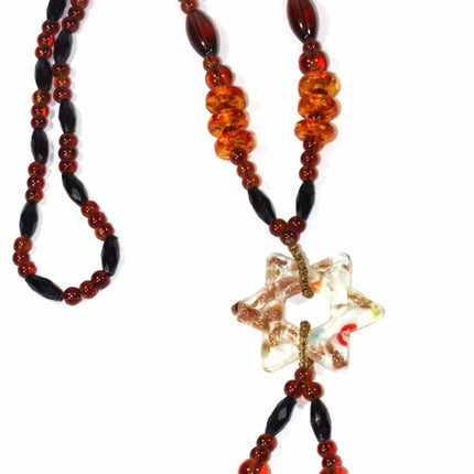 Star Pendant Gypsy Style Shimmer Necklace