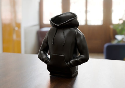 3D-Printed Hip-Hop Hoodie Pencil Holder with Hands in Pockets – Urban