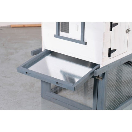 53-inch Double-tier Wooden Outdoor Indoor Waterproof Chicken Coop And