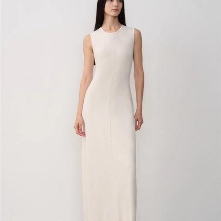 Fireladyfur Women's Merino Wool Knit Dress"Island Letters"