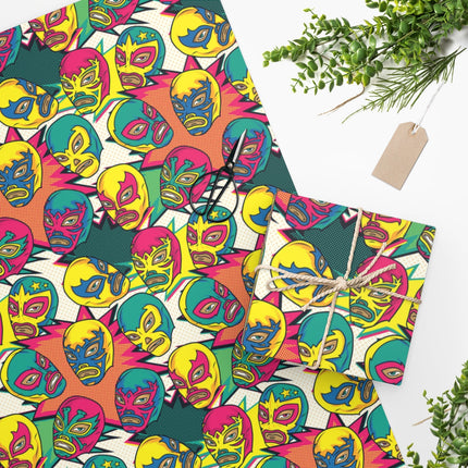Bright Luchador Gift Wrap
