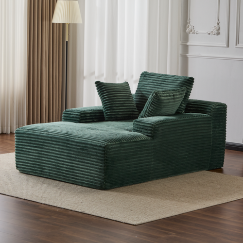 Oversized Chaise Lounge Chair Cozy Cloud Couch, Modern Plush Corduroy