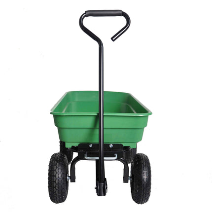 Folding Garden Dump Cart With Steel Frame And 10-in., 300-Pound