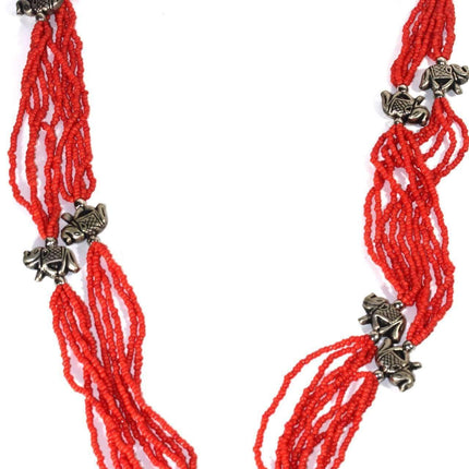 Boho Elephant Charms Necklace