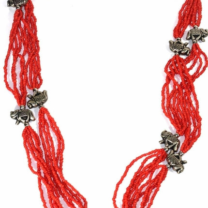 Boho Elephant Charms Necklace