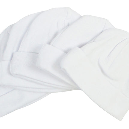 Blue & White Baby Caps (Pack of 5)