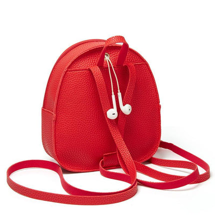 Solid Color Fashion Small Backpack For Women