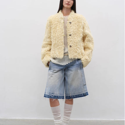 Fireladyfur Women's Imported Sheepskin Coat | New Zealand Wool“Little