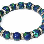 Blue/Green / Round / Elastic