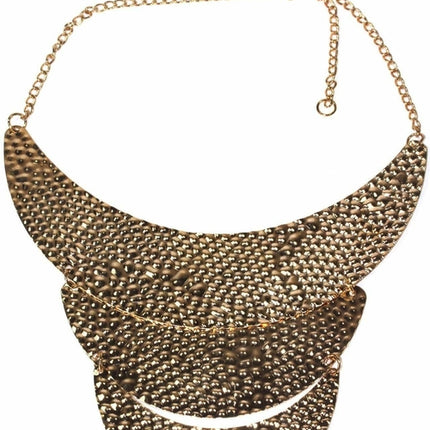 Three Tier Crescent Moons Necklace