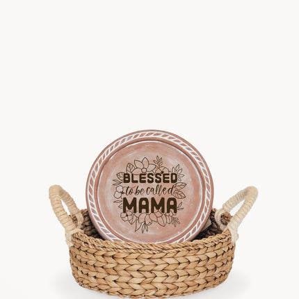 Bread Warmer & Basket - Mom Round