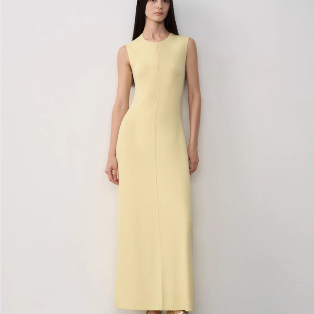 Fireladyfur Women's Merino Wool Knit Dress"Island Letters"