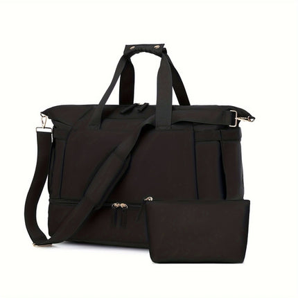 Women's Travel Duffel Bag, Sports Gym Yoga Duffel Bag Weekender