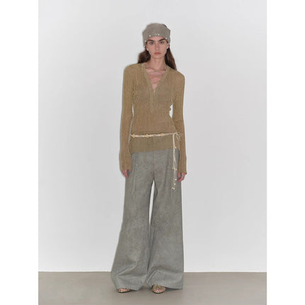 "Light and Shadow Walking" Retro Fashionable Dirty Printed