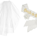 Sash & Plain Edge Veil