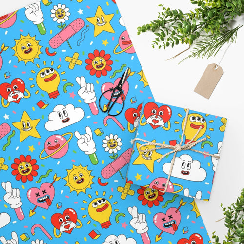 Funny Cartoon Wrapping Paper