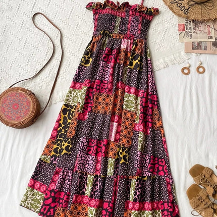 Smocked Leopard Cami Dress