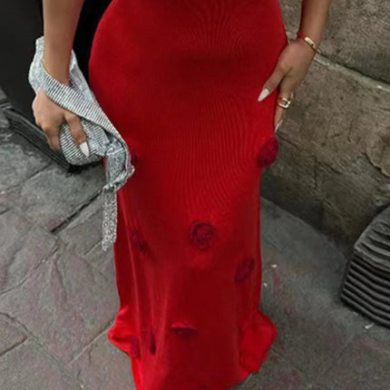 White Flower Maxi : Cami Dress