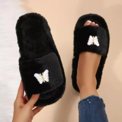 Butterfly Open Toe Slippers