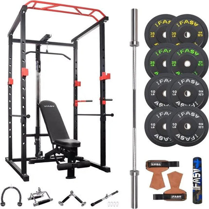 Home Gym Sets Multi-functional Power Cage,Home Adjustable Pullup Squat