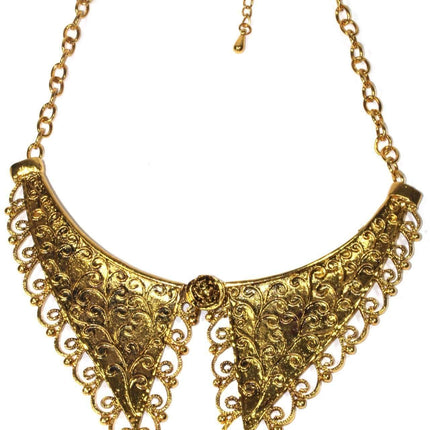 Victorian Style Scroll Work Collar Necklace