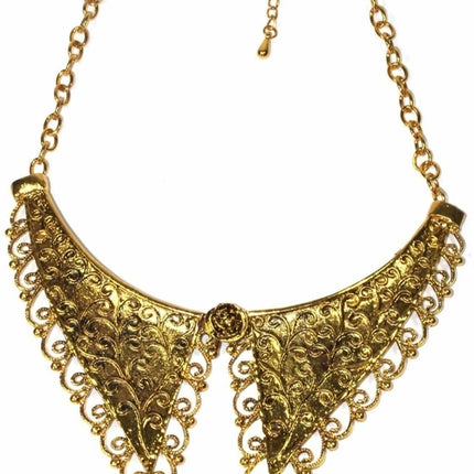 Victorian Style Scroll Work Collar Necklace