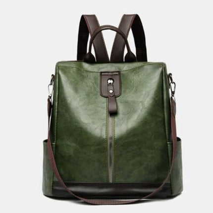 Stylish PU Leather Backpack for Everyday Adventures