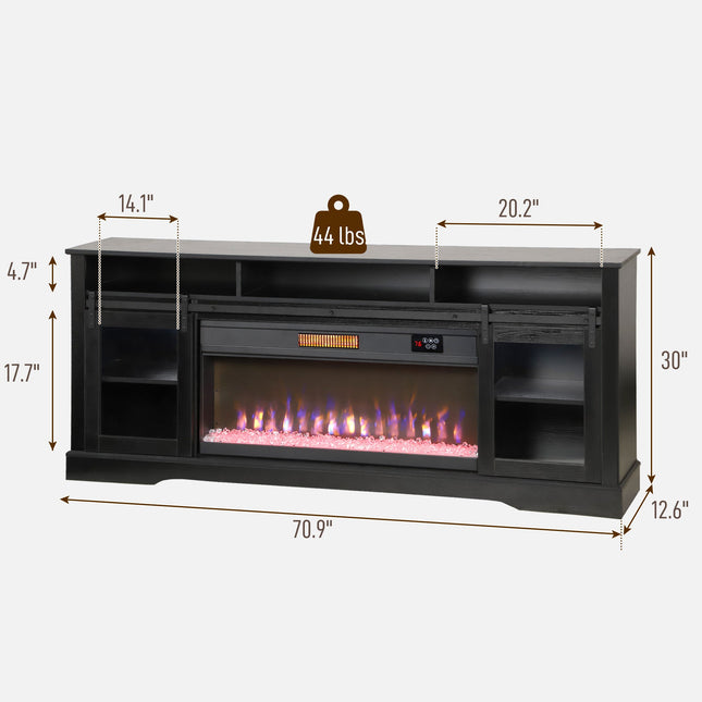 Fireplace TV Stand for TVs Up to 80 Inch, TV Console with Electric