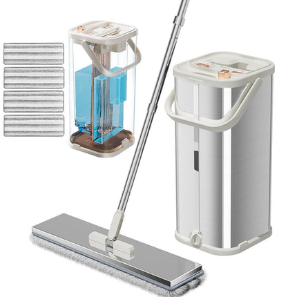 Separates Dirty Water Mop, Flat Mop And Bucket For Home With  Extra