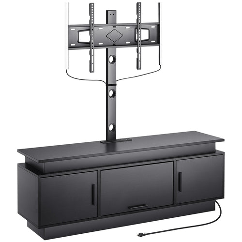 60" TV Stand With Mount For Up To 75 In TVs, Entertainment Center With