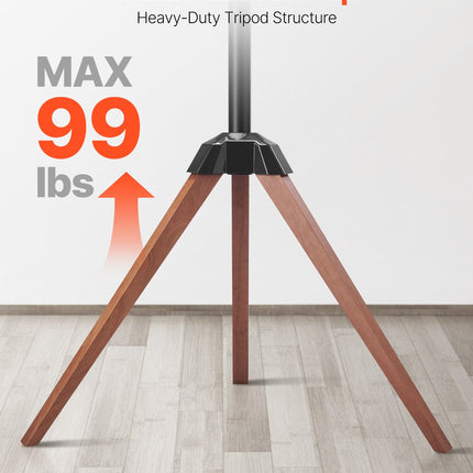 Tripod Easel TV Stand, For 40-65 Inch Flat Screen/Curved TVs Up To 99