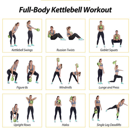 20lbs Kettlebell Set, Strength Training Kettlebells Weight Set For