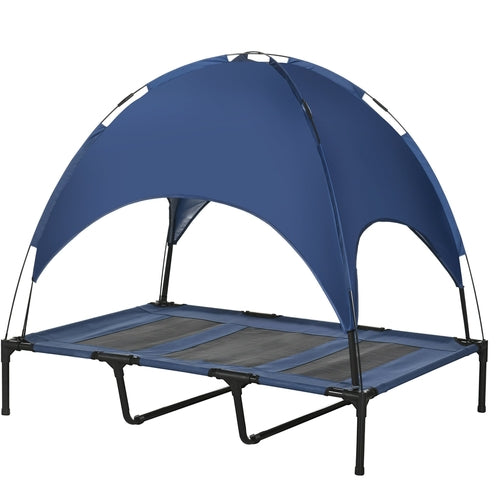48" x 36" Elevated Portable Dog Cot Cooling Pet Bed with UV Protection