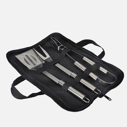 3 PCS Stainless Steel BBQ Grill Utensils Set