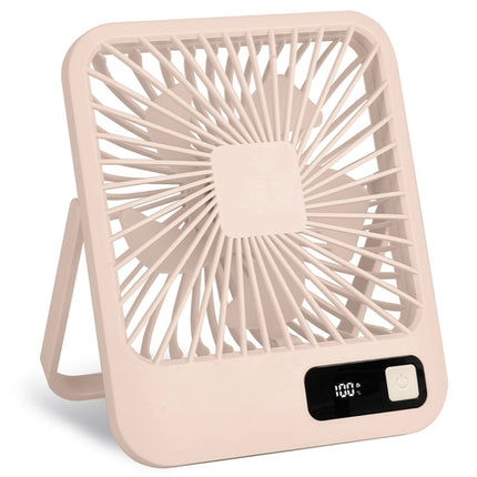 3 Colors Options -- 1Pc Mini Desktop Cooling Fan Rechargeable Battery