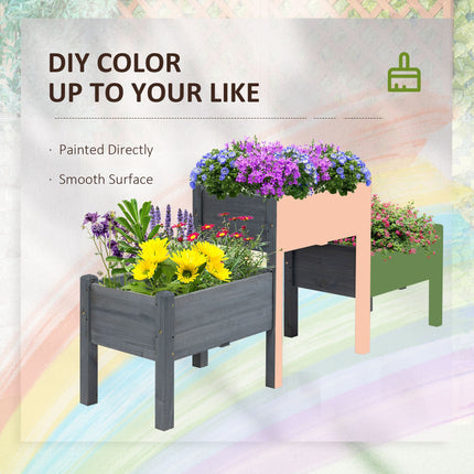 3 Tier Raised Garden Bed Freestanding Planter Box for Vegetables,